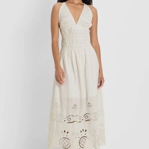Odd Future Cream Sleeveless Maxi Dress